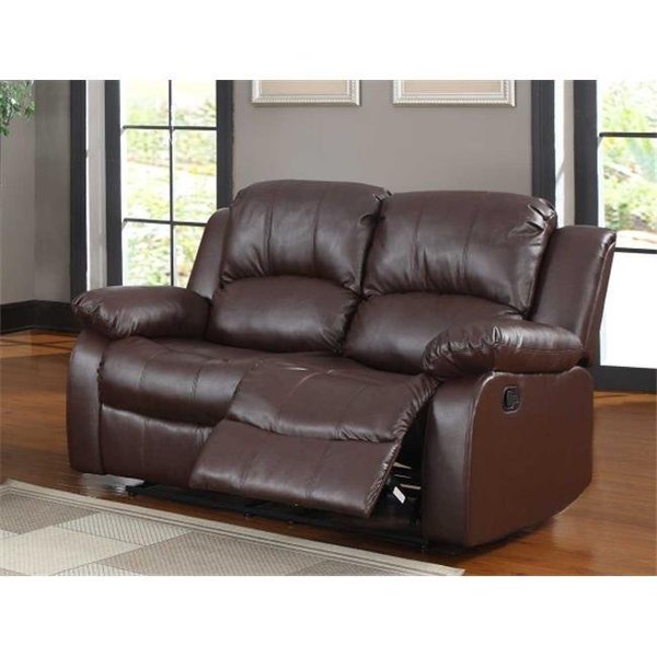Made4Mattress Cranley Double Reclining Love Seat in Brown MA1360686